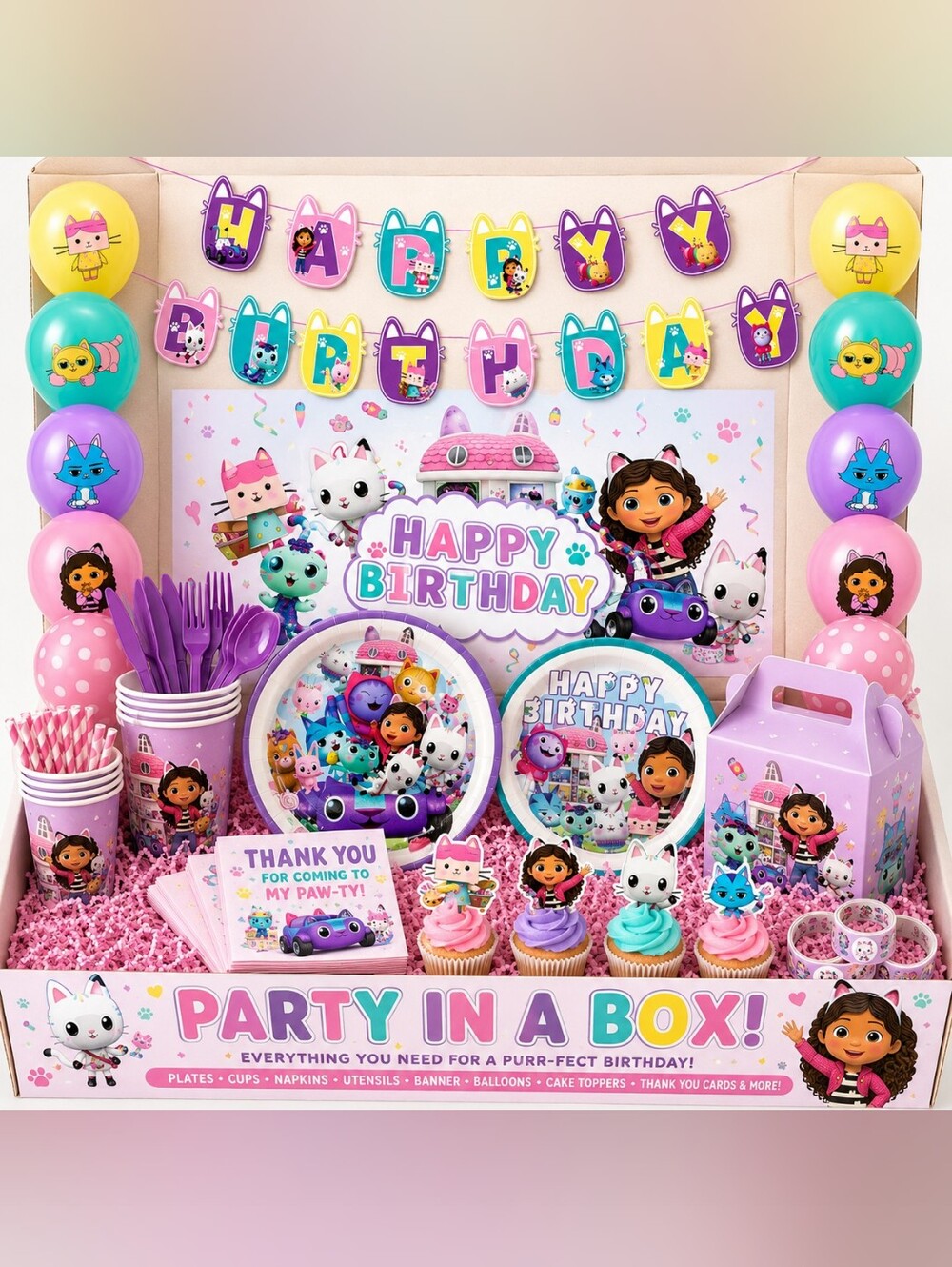 Gabby's Dollhouse Party In A Box!-Design 2
